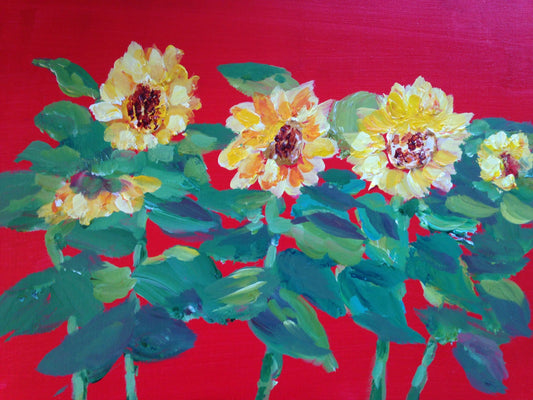 Sunflower  Print on Canvas